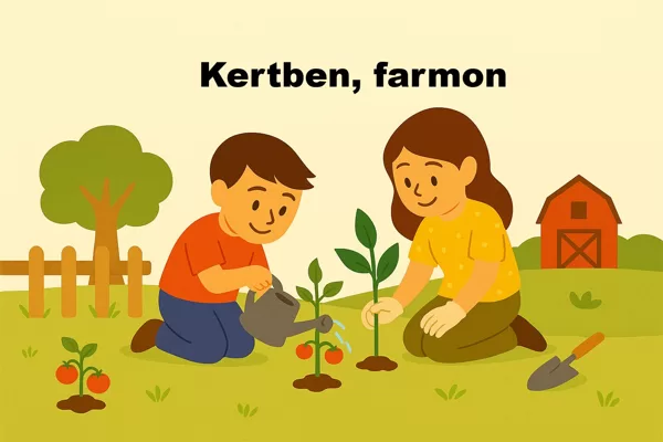 🌿 Mindennapok a kertben és a farmon Növénygondozás, állatmegfigyelés, természetismeret testközelből – a kert a tantermünk.